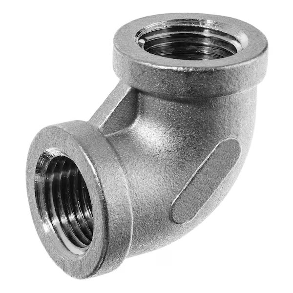 Pipe Fitting - 304 Stainless Steel - Class 150 - Elbow - 4 NPT Female, Usa Industrials, Mfr#: ZUSA-PF-19292